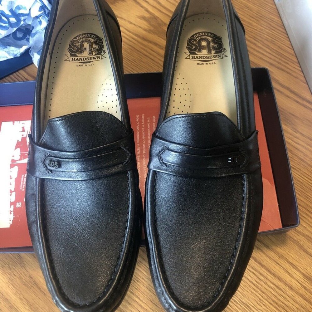 Sas Ace Loafers Mens Black New In Box 10 1/2 S N
